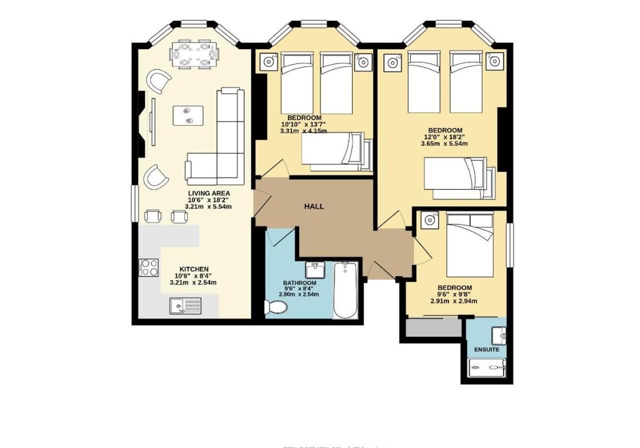 Central Lanes Pad By My Getaways Free Parking For One Car 브라이턴 외부 사진